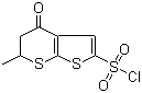 5,6-二氢-6-甲基-4-氧代-4H-噻吩并[2,3-b]噻喃-2-磺酰氯分子结构 (CAS 120279-87-0)