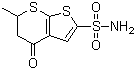 6-甲基-4-氧-5,6-二氢-4H-噻吩并[2,3-b]噻喃-2-磺酰胺分子结构 (CAS 120279-88-1)