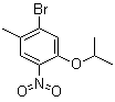 1-溴-5-异丙氧基-2-甲基-4-硝基苯分子结构 (CAS 1202858-68-1)
