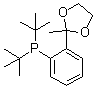 2'-(二叔丁基膦基)苯乙酮乙二醇缩酮分子结构 (CAS 1202864-99-0)