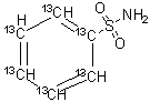 苯磺酰胺-<sup>13</sup>C<sub>6</sub>分子结构 (CAS 1202865-50-6)
