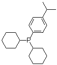 二环己基(4-异丙基苯基)膦分子结构 (CAS 1202865-62-0)