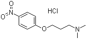 N,N-二甲基-3-(4-硝基苯氧基)-1-丙胺盐酸盐分子结构 (CAS 1203093-87-1)