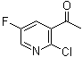 1-(2-氯-5-氟-3-吡啶基)乙酮分子结构 (CAS 1203499-12-0)