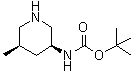 structure of CAS# 1203651-07-3, N-[(3S,5R)-5-甲基-3-哌啶基]氨基甲酸叔丁酯