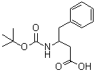 structure of CAS# 120378-17-8, 3-[(叔丁氧羰基)氨基]-4-苯基丁酸