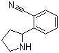 2-(2-吡咯烷基)苯甲腈分子结构 (CAS 1203798-93-9)