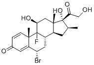 structure of CAS# 1203841-38-6, 6-Bromo Betamethasone