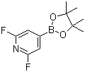 structure of CAS# 1204333-58-3, 2,6-二氟吡啶-4-硼酸频哪醇酯
