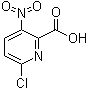 structure of CAS# 1204400-58-7, 6-氯-3-硝基-2-吡啶甲酸