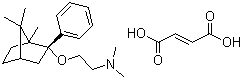 N,N-二甲基-2-[[(1R,2R,4R)-1,7,7-三甲基-2-苯基二环[2.2.1]庚-2-基]氧基]乙胺富马酸盐分子结构 (CAS 120444-74-8)