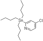 4-氯-2-(三丁基锡烷基)吡啶分子结构 (CAS 1204580-71-1)