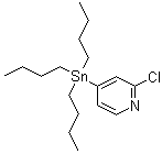 structure of CAS# 1204580-73-3, 2-氯-4-(三丁基锡烷基)吡啶