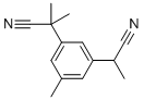 2-(3-(1-氰基乙基)-5-甲基苯基)-2-甲基丙腈分子结构 (CAS 120512-38-1)