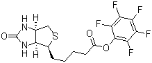 structure of CAS# 120550-35-8, Biotin pentafluorophenyl ester