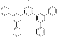 2-氯-4,6-双([1,1':3',1''-三联苯]-5'-基)-1,3,5-三嗪分子结构 (CAS 1205748-51-1)