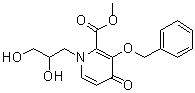 structure of CAS# 1206102-07-9, 1-(2,3-二羟基丙基)-4-氧代-3-[(苯基甲基)氧基]-1,4-二氢-2-吡啶羧酸甲酯