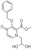 structure of CAS# 1206102-08-0, 1-(2,2-二羟基乙基)-4-氧代-3-[(苯基甲基)氧基]-1,4-二氢-2-吡啶羧酸甲酯