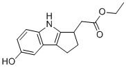 乙基2-(7-羟基-1,2,3,4-四氢环戊烯并[b]吲哚-3-基)乙酸酯分子结构 (CAS 1206124-13-1)
