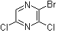 structure of CAS# 1206249-40-2, 2-溴-3,5-二氯吡嗪