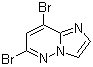 6,8-二溴咪唑并[1,2-b]哒嗪分子结构 (CAS 1206487-36-6)