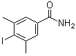 structure of CAS# 1206679-91-5, 4-碘-3,5-二甲基苯甲酰胺