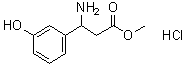 structure of CAS# 1206727-13-0, beta-氨基-3-羟基苯丙酸甲酯盐酸盐