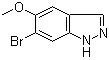 6-溴-5-甲氧基-1H-吲唑分子结构 (CAS 1206800-17-0)