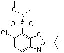 structure of CAS# 1206896-20-9, 6-氯-2-叔丁基-N-甲氧基-N-甲基-7-苯并恶唑磺酰胺
