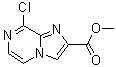 structure of CAS# 1206981-34-1, 8-Chloroimidazo[1,2-a]pyrazine-2-carboxylic acid methyl ester