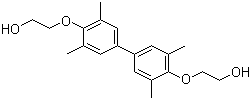 CAS # 120703-31-3, 3,3',5,5'-Tetramethyl-4,4'-di(2-hydroxyethanoxy)biphenyl, 2,2'-[(3,3',5,5'-Tetramethyl[1,1'-biphenyl]-4,4'-diyl)bis(oxy)]bisethanol