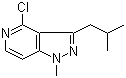 structure of CAS# 1207175-16-3, 4-氯-1-甲基-3-(2-甲基丙基)-1H-吡唑并[4,3-c]吡啶