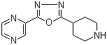 2-(5-(哌啶-4-基)-1,3,4-噁二唑-2-基)吡嗪分子结构 (CAS 1207175-56-1)