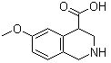 1,2,3,4-四氢-6-甲氧基-4-异喹啉羧酸分子结构 (CAS 1207175-96-9)