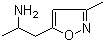 alpha,3-二甲基-5-异噁唑乙胺分子结构 (CAS 1207176-27-9)