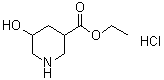 structure of CAS# 1207194-49-7, 5-Hydroxy-3-piperidinecarboxylic acid ethyl ester hydrochloride