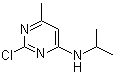 structure of CAS# 1207424-55-2, 2-氯-6-甲基-N-(1-甲基乙基)-4-嘧啶胺