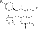 (8S,9R)-5-氟-8-(4-氟苯基)-2,7,8,9-四氢-9-(1-甲基-1H-1,2,4-三唑-5-基)-3H-吡啶并[4,3,2-de]酞嗪-3-酮分子结构 (CAS 1207456-01-6)