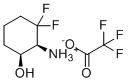 (1S,6S)-2,2-二氟-6-羟基环己烷铵三氟乙酸盐分子结构 (CAS 1207557-15-0)