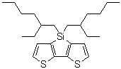 4,4-二(2-乙基己基)-4H-硅杂环戊二烯并[3,2-b:4,5-b']二噻吩分子结构 (CAS 1207627-85-7)