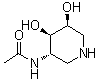 N-[(3S,4R,5S)-4,5-二羟基-3-哌啶基]乙酰胺分子结构 (CAS 1207673-74-2)