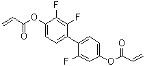 (2,2',3-三氟联苯-4,4'-二基)二(2-丙烯酸酯)分子结构 (CAS 1207761-77-0)