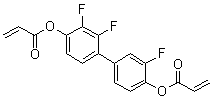 (2,3,3'-三氟联苯-4,4'-二基)二(2-丙烯酸酯)分子结构 (CAS 1207761-78-1)