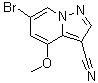 6-溴-4-甲氧基吡唑并[1,5-a]吡啶-3-甲腈分子结构 (CAS 1207836-10-9)