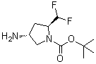 (2S,4R)-4-氨基-2-(二氟甲基)-1-吡咯烷羧酸叔丁酯分子结构 (CAS 1207852-96-7)