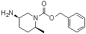 (+)-(2S,5R)-5-氨基-2-甲基哌啶-1-羧酸苄酯分子结构 (CAS 1207947-49-6)