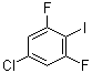 5-氯-1,3-二氟-2-碘苯分子结构 (CAS 1208076-02-1)