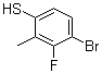 structure of CAS# 1208077-13-7, 4-Bromo-3-fluoro-2-methylbenzenethiol