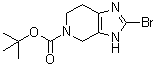 2-溴-3,4,6,7-四氢-5H-咪唑并[4,5-c]吡啶-5-羧酸叔丁酯分子结构 (CAS 1208098-53-6)