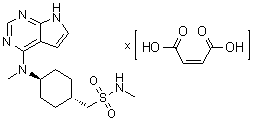 structure of CAS# 1208319-27-0, 马来酸奥拉替尼